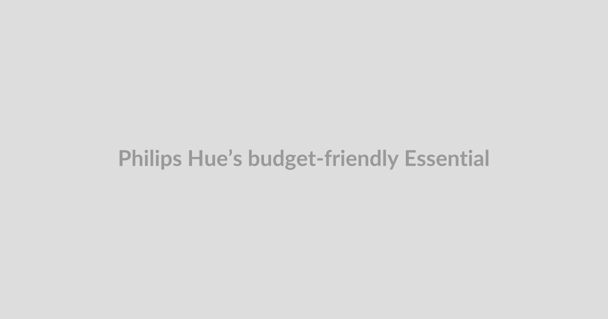 Philips Hue’s budget-friendly Essential starter kit has hit a new low price