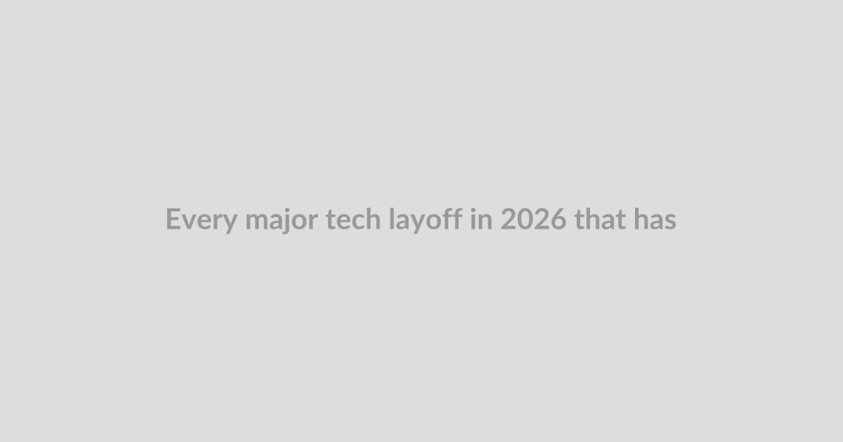 Every major tech layoff in 2026 that has name-checked AI