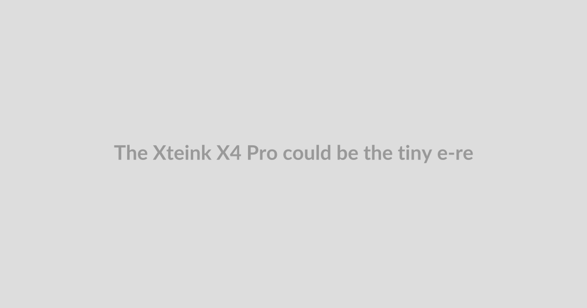 The Xteink X4 Pro could be the tiny e-reader of your dreams