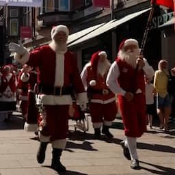 Video | Ballonen vouwen en optochten: Zo ziet kerstmannencongres in Denemarken eruit