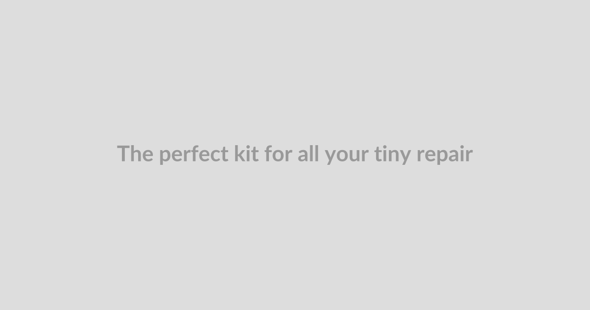 The perfect kit for all your tiny repairs