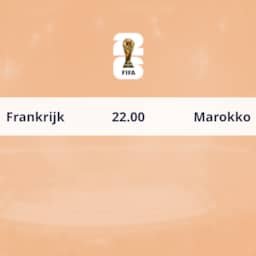 Dagprogramma WK | Frankrijk en Marokko zonder Saibari strijden om halve finale