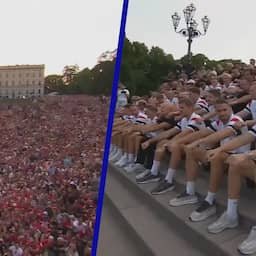 Video | Ruim 90.000 Noren én kroonprins doen 'Viking Row' met WK-ploeg