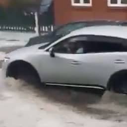 Video | Grote hagelstenen en overstromingen teisteren Noord-Duitsland