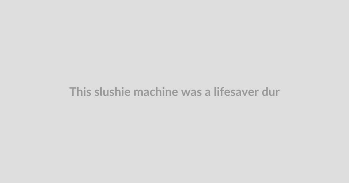 This slushie machine was a lifesaver during NYC’s heat wave