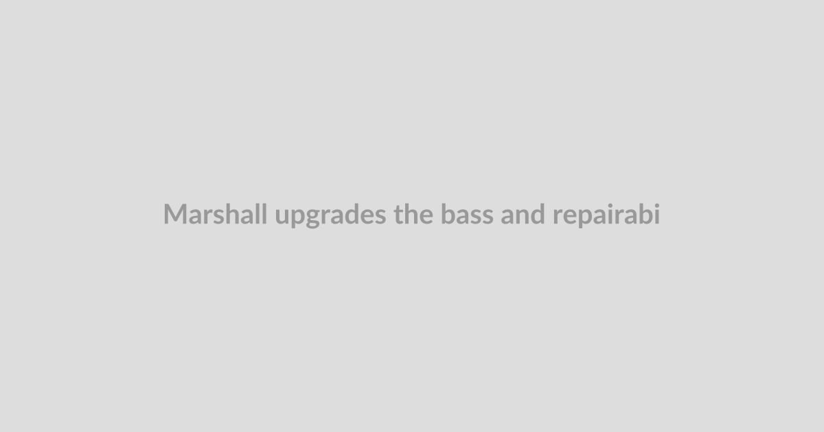 Marshall upgrades the bass and repairability of two wireless speakers