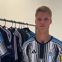 Video | Sean Steur houdt balletje hoog bij presentatie Newcastle United