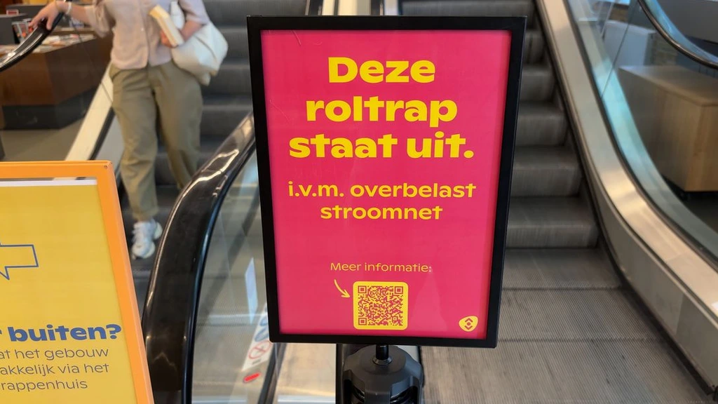 Overbelast stroomnet, bibliotheek Utrecht zet roltrap stil