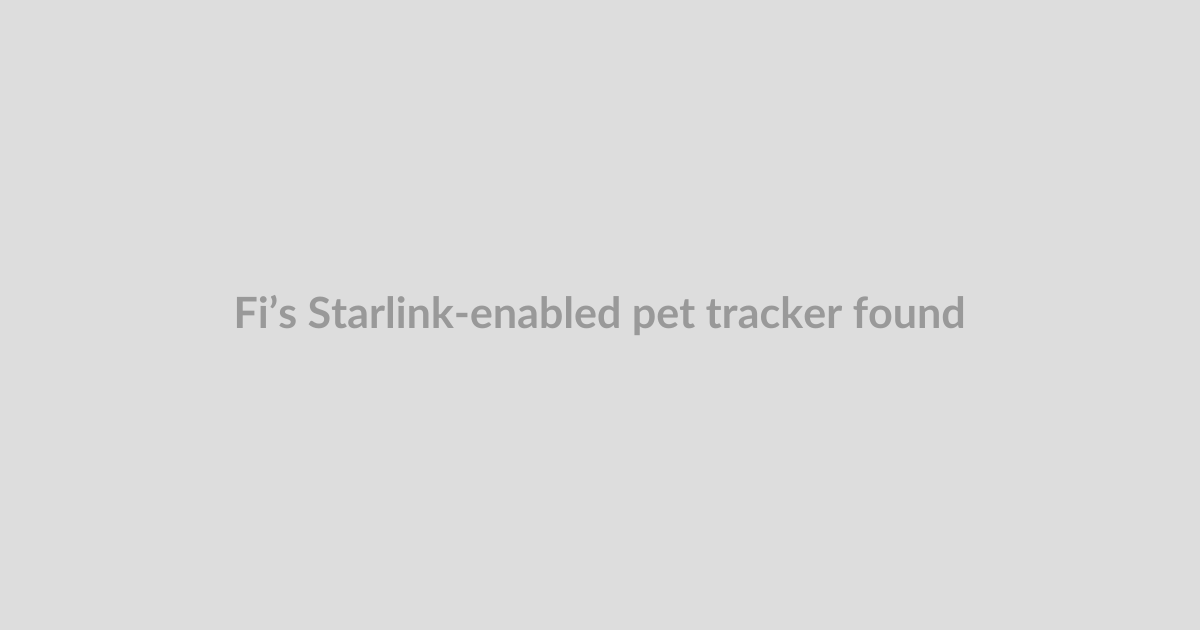 Fi’s Starlink-enabled pet tracker found my dog when LTE couldn’t