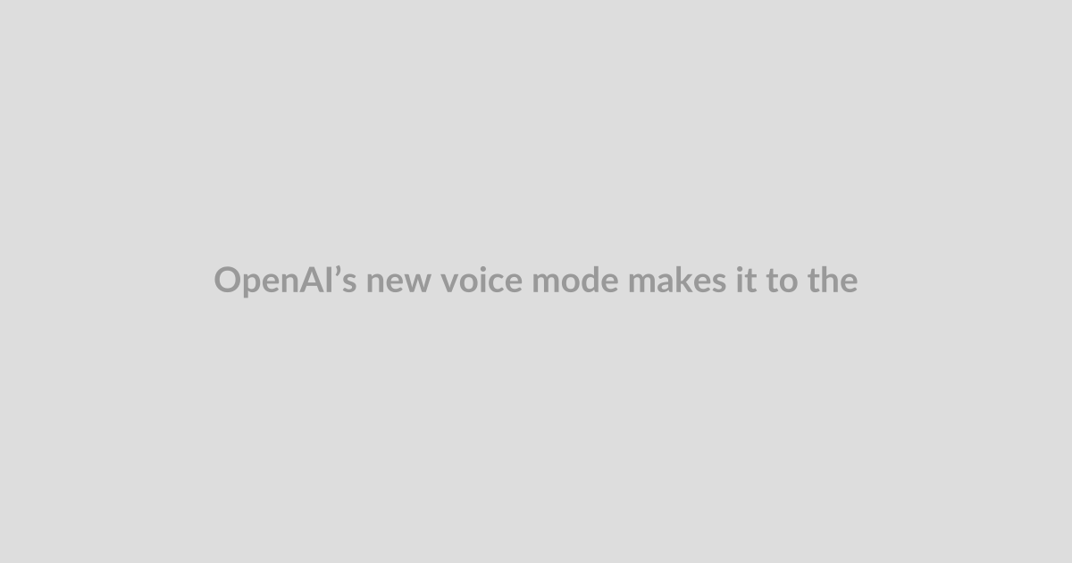 OpenAI’s new voice mode makes it to the ChatGPT desktop app