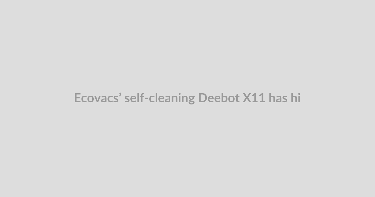 Ecovacs’ self-cleaning Deebot X11 has hit a new low price