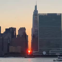 Video | New York loopt uit voor ondergaande zon tussen wolkenkrabbers