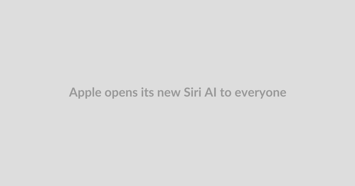 Apple opens its new Siri AI to everyone with the iOS 27 public beta