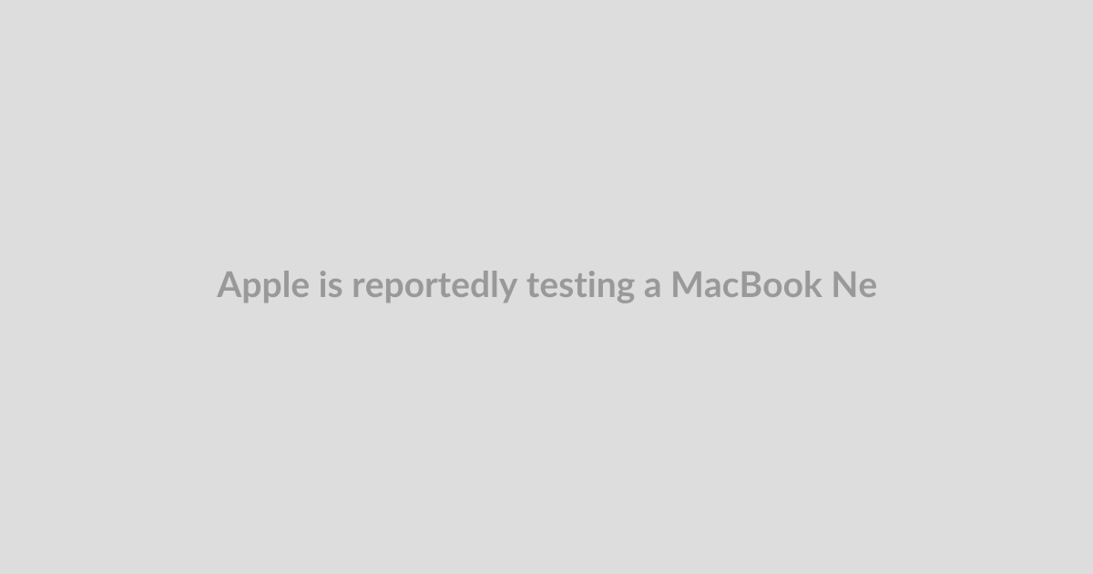 Apple is reportedly testing a MacBook Neo with more RAM