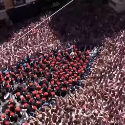 Video | Deinende mensenmassa bij opening Spaans festival San Fermín