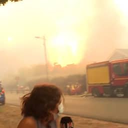 Video | Gasfles ontploft achter Franse journaliste vlak voor live-uitzending