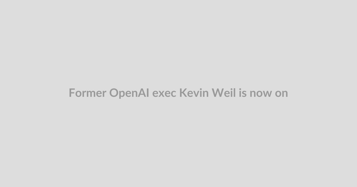 Former OpenAI exec Kevin Weil is now on the board of Stoke Space