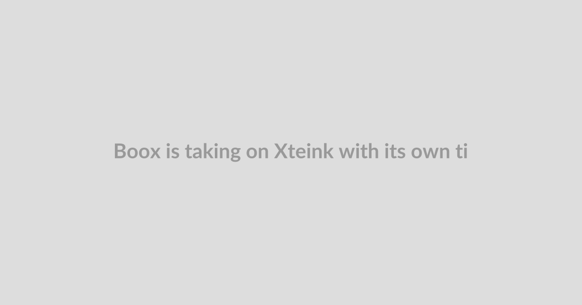 Boox is taking on Xteink with its own tiny e-reader