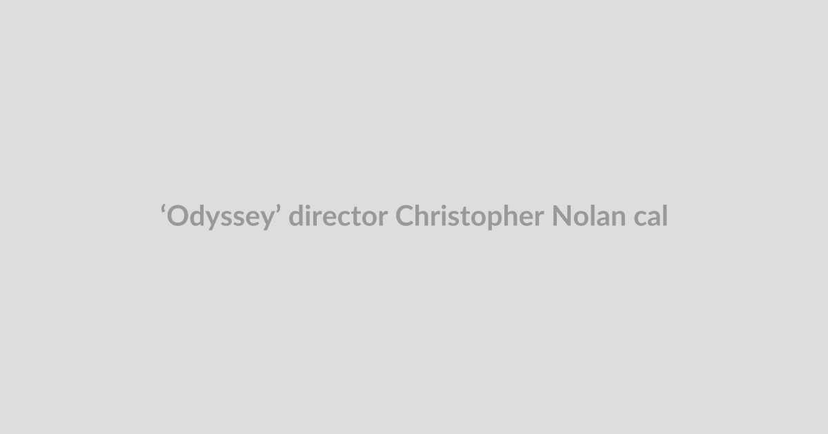 ‘Odyssey’ director Christopher Nolan calls AI an obvious ‘Trojan horse’