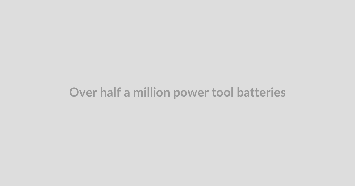 Over half a million power tool batteries have been recalled due to a USB-C charging fire risk