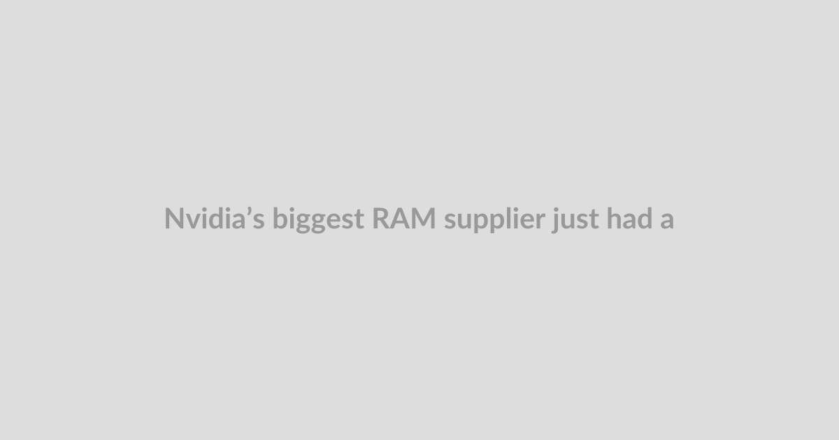 Nvidia’s biggest RAM supplier just had a trillion-dollar debut on Wall Street