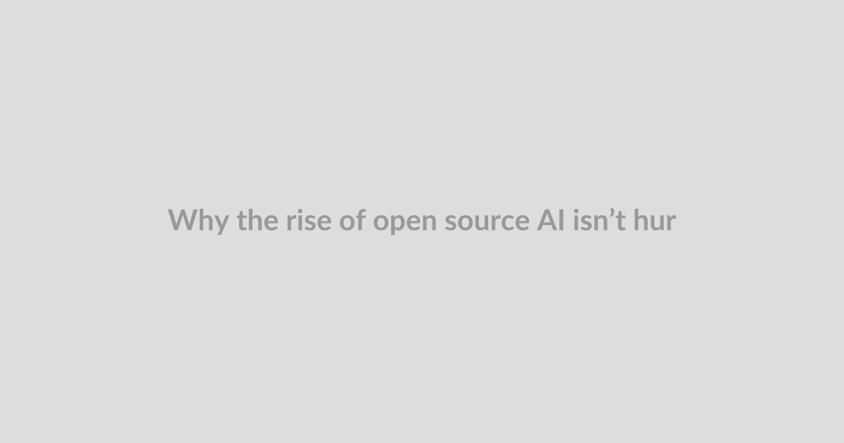 Why the rise of open source AI isn’t hurting Anthropic … yet