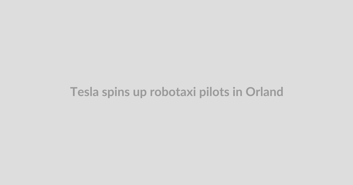 Tesla spins up robotaxi pilots in Orlando and Tampa ahead of Q2 earnings
