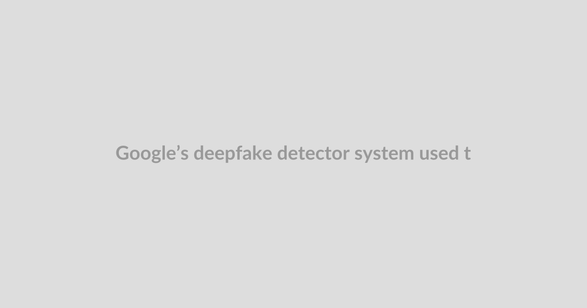 Google’s deepfake detector system used to debunk McConnell hoax pic