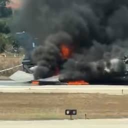 Video | Brandende F-16 op Grieks eiland Zakynthos
