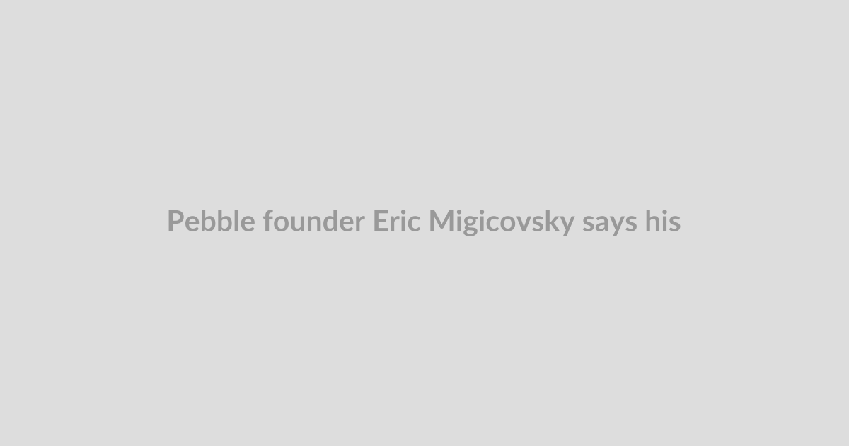 Pebble founder Eric Migicovsky says his 30-day warranty is all about trust
