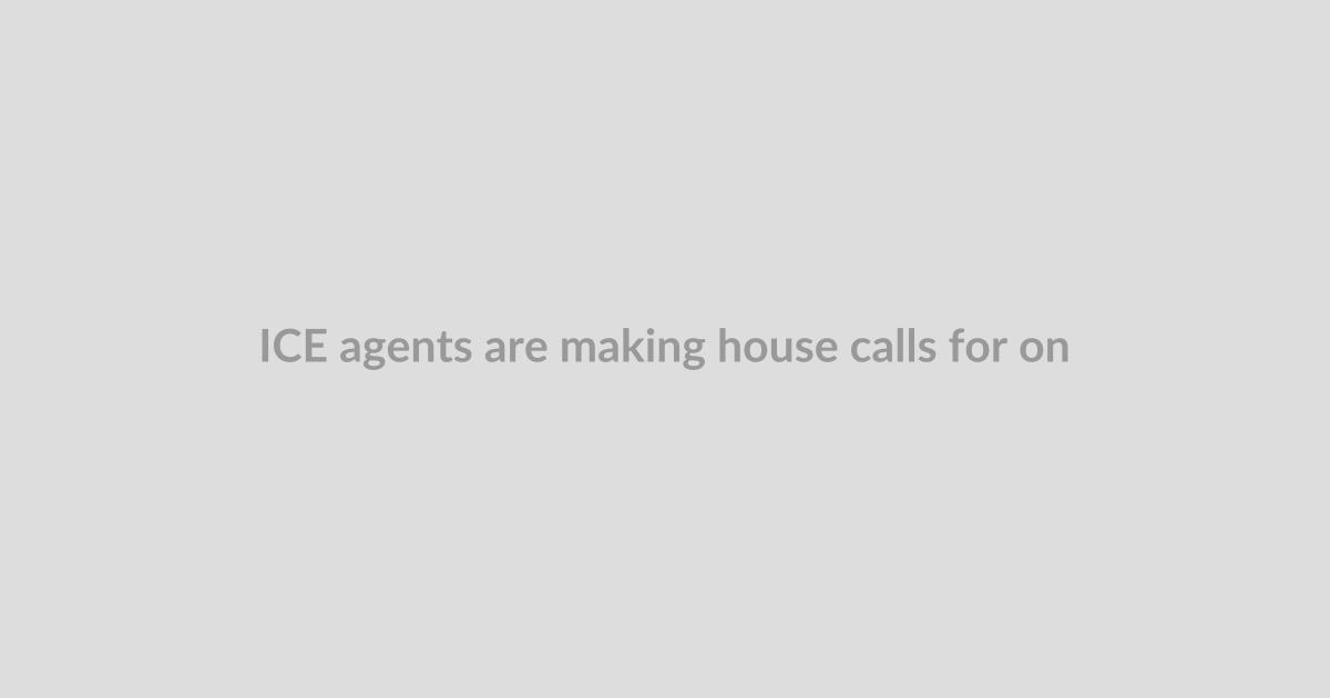 ICE agents are making house calls for online critics