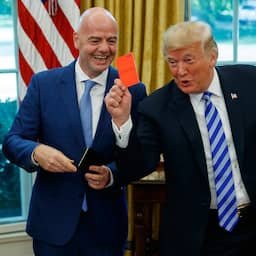 Trump erkent dat hij met FIFA-voorzitter Infantino sprak over rode kaart op WK