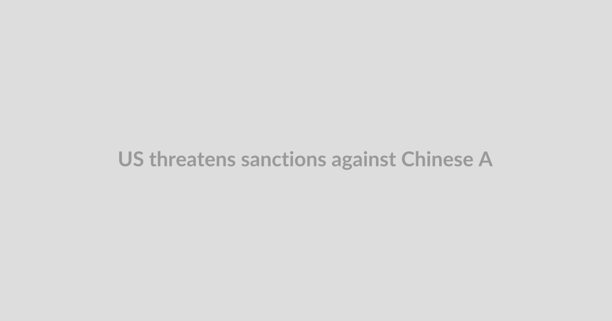 US threatens sanctions against Chinese AI models over IP theft