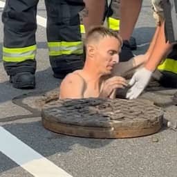 Video | Politie in VS redt man die verdwaald raakte in riool